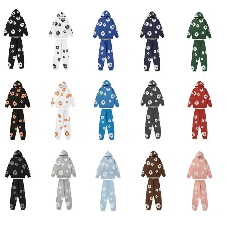 Floral Print Hoodie & Jogger Set [34 styles]