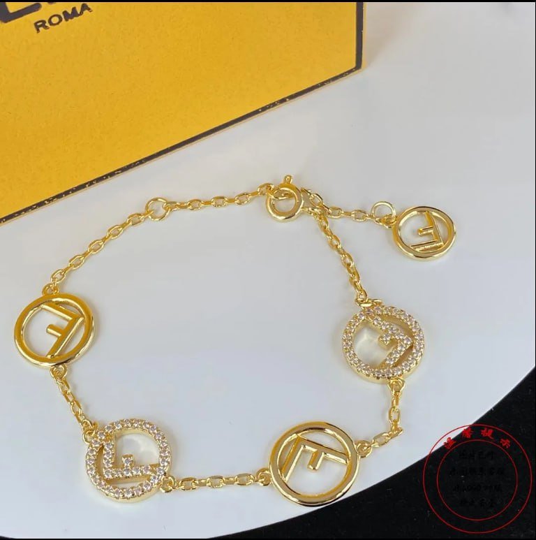  Fendi FF Logo Bracelet