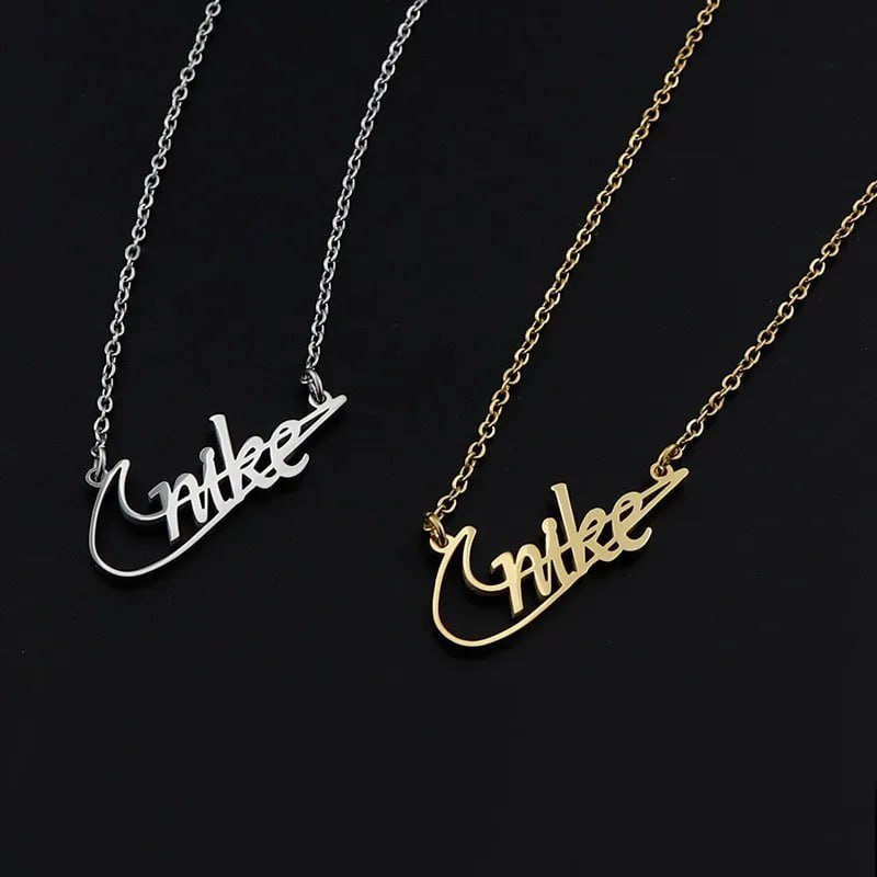 Nike Swoosh Script Necklace [4 styles]