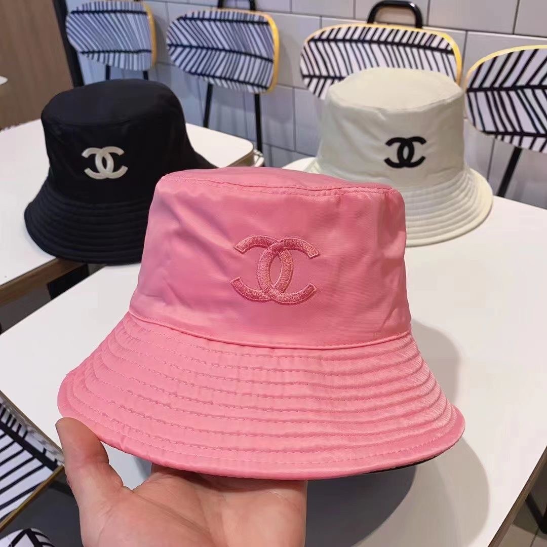  Chanel CC Logo Bucket Hat [3 styles]