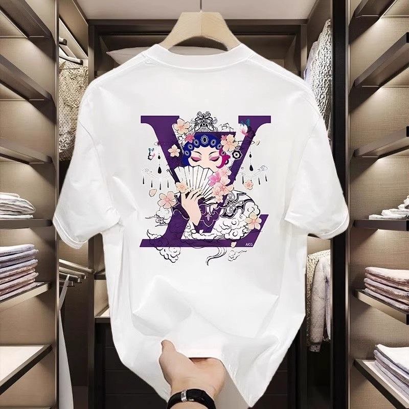 LV Monogram Print T-Shirt [2 styles]