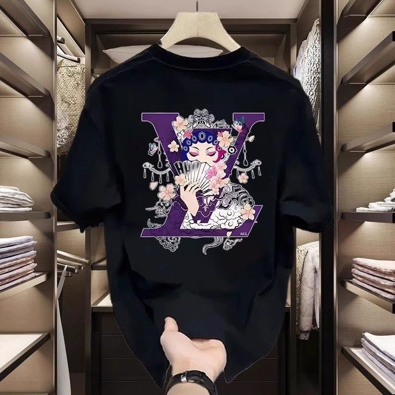 LV Monogram Print T-Shirt [2 styles]