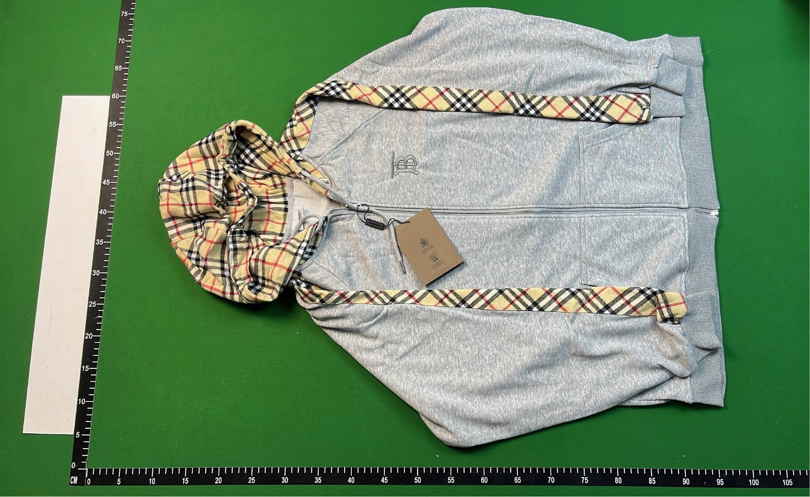 Burberry Vintage Check Detail Hoodie for Men
