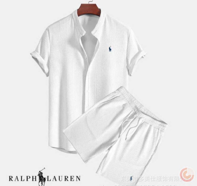  Ralph Lauren Polo Short Sleeve Shirt & Shorts Set [5 styles]