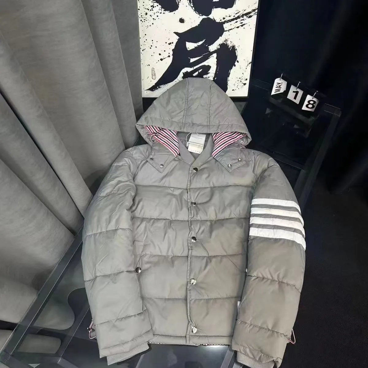 Thom Browne 4-Bar Hooded Puffer Jacket [3 styles]